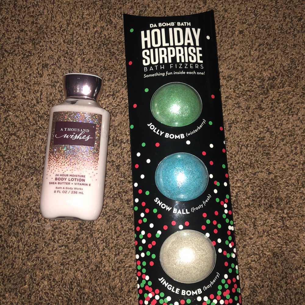 Bath bomb & lotion bundle